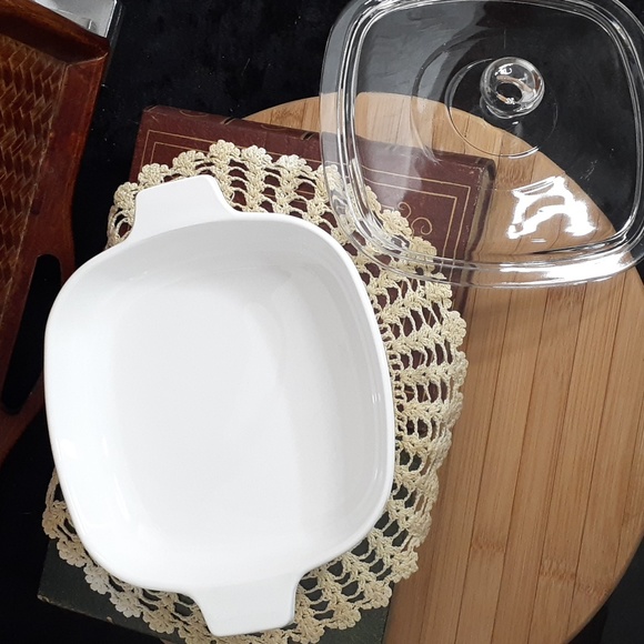 👉*RARE VINTAGE* CORNING WARE "CORNFLOWER" 7" CASSEROLE DISH WITH LID ~P-7-B - Picture 4 of 11